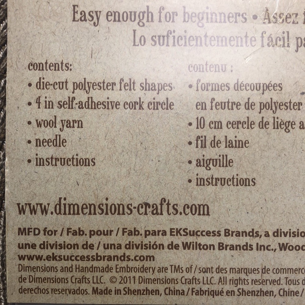 Dimensions Java Coaster & Cozy Kit - Picture 4 of 4